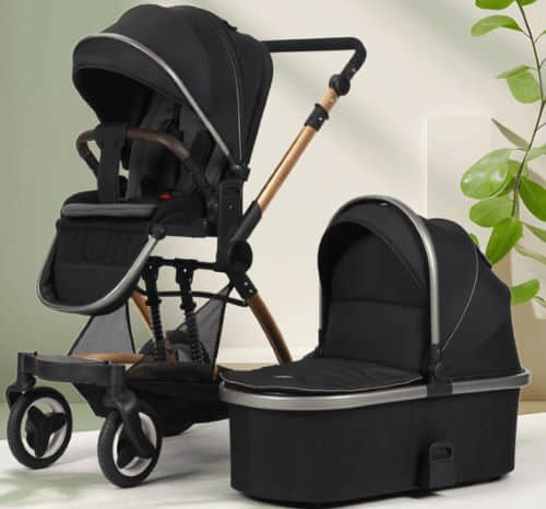 Foldable stroller - manufactured by a baby stroller factory in China.